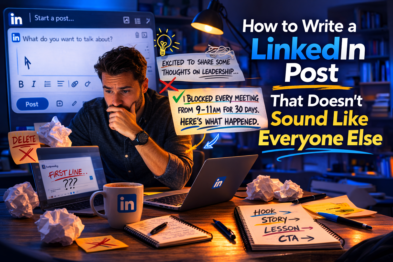 How to Write a LinkedIn Post That Doesn't Sound Like Everyone Else