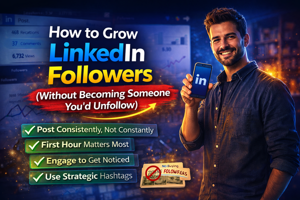 How to Grow LinkedIn Followers (Without Becoming Someone You'd Unfollow)